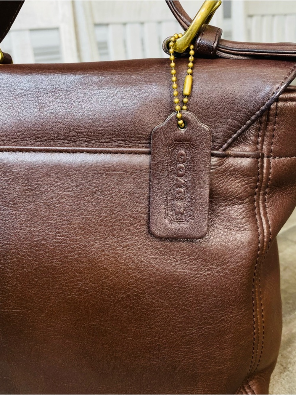 Coach Soho Legacy Top Handle Bag (Style No. 4158) Vintage Brown Leather - Picture 6 of 10